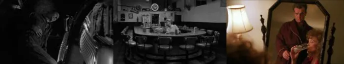 Townspeople fainting in Part 8, next to Sarah drinking drugged milk as Leland watches.