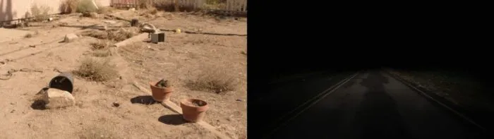 The wave appears in Carrie's front yard as Richard walks to her door, and the dark highway Carrie and Richard travel to Twin Peaks.