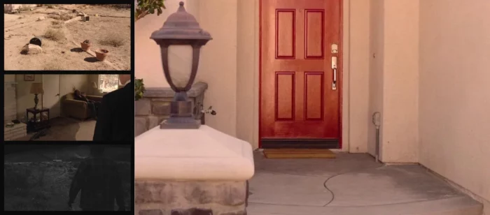 The wave pattern in season 3 outside and inside Carrie Page's home, before the Lincoln-Woodsmen in Part 8, and outside Dougie Jone's front door.