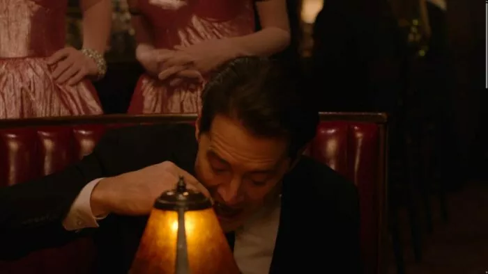 Cooper enjoying a slice of cherry pie