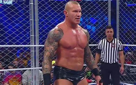 Randy Orton in the cage at Survivor Series 2023