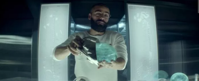 Nathan holding an AI brain