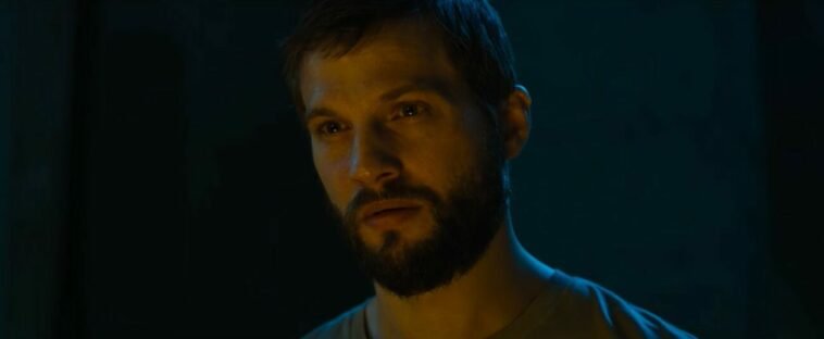 A close-up of Grey's face