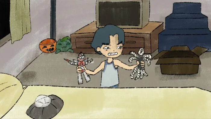 Still from a flashback scene in The Missing