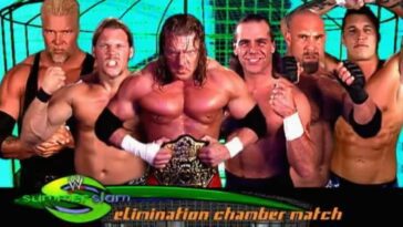 Title page for the SummerSlam 2003 Elimination Match