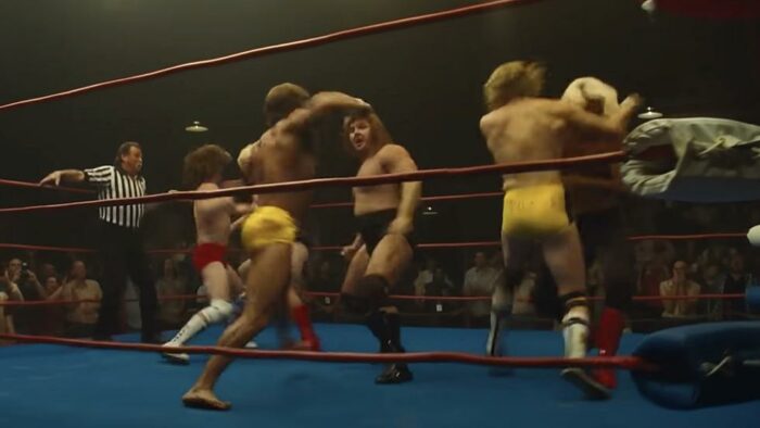 The Von Erichs and The Freebirds swing fists in The Iron Claw (2023)