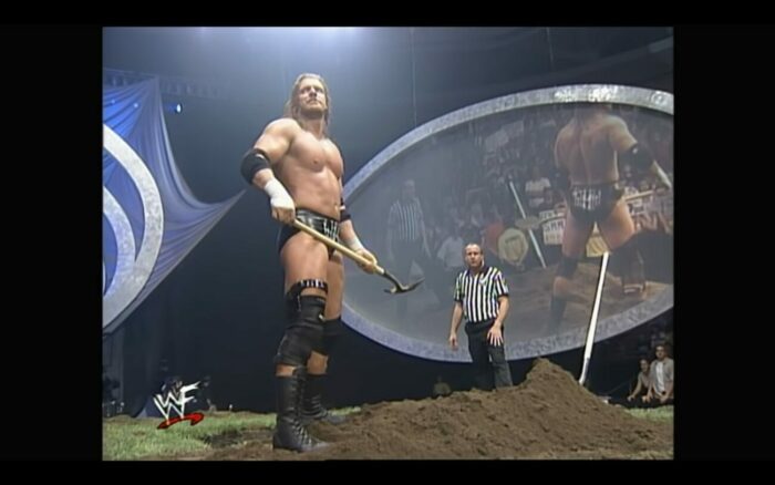 Triple H in a WWE Buried Alive Match