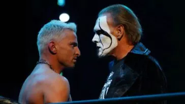 Darby Allin and Sting stare each other out