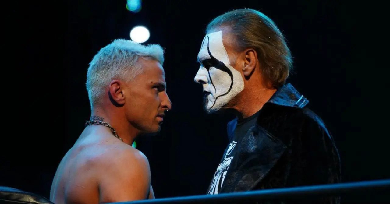 Darby Allin and Sting stare each other out