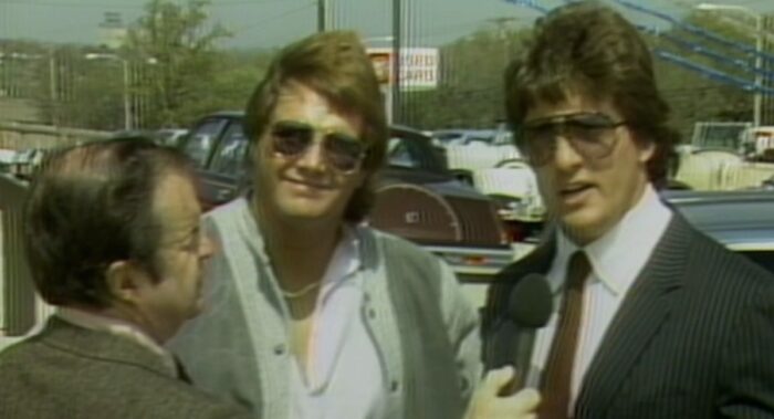 The Dynamic Duo cut a parking lot promo, wearing sunglasses.