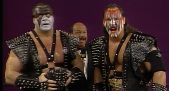 Ax and Smash of Demolition tell Mean Gene why they should be in the WWE Hall of Fame
