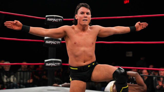 'Speedball' Mike Bailey soaks up the applause of the TNA audience