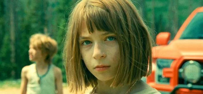 A girl looking serious