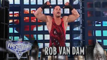 Rob Van Damn makes his WrestleMania entrance