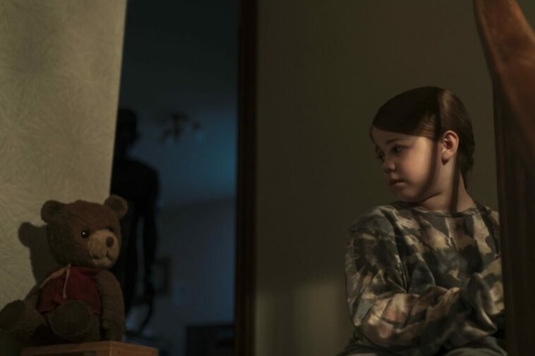 A girl and a teddy bear