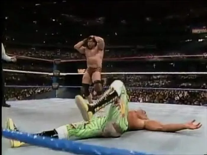 Jimmy Snuka does the Rick Rude hip swivel