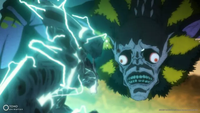 Two kaiju about to fight