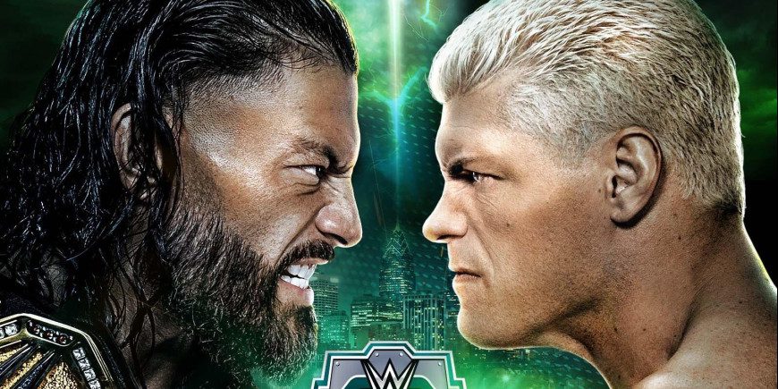 Roman Reigns vs Cody Rhodes main event Wrestlemania XL poster