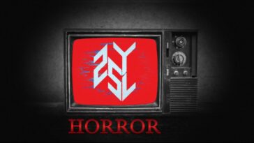 A television set with the 25YL logo and the text "Horror" written under it