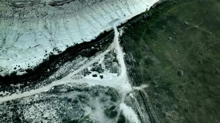 An overhead view of The Triangle