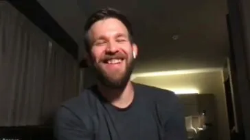 Jake Barcus laughing