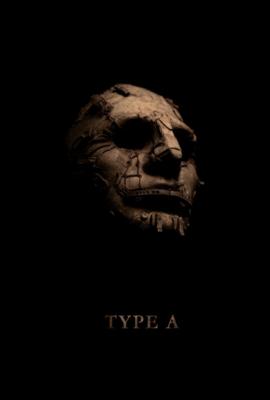 The Type A poster shows a lit mask emerging from darkness