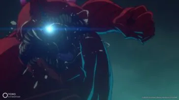 A kaiju preparing a punch