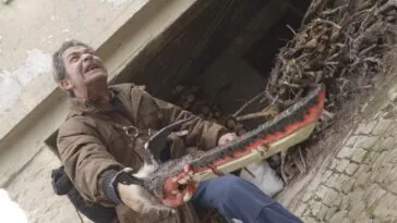 A man holding a sword