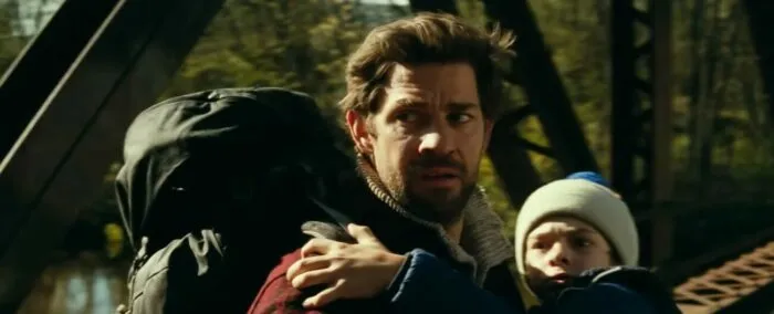 A man holding his son