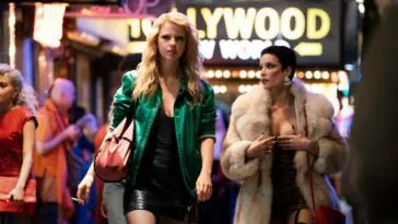 Maxine and a friend walking