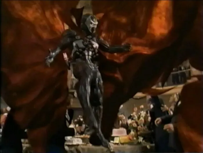 Spawn descends from above.