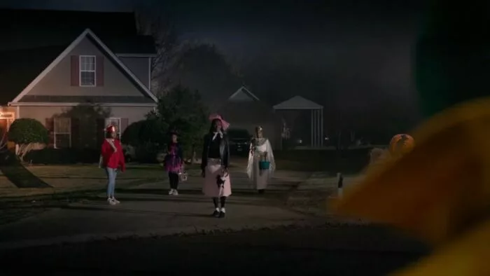 Westview residents in Halloween costumes