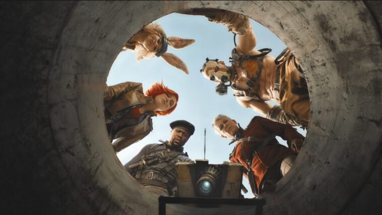People looking into a hole