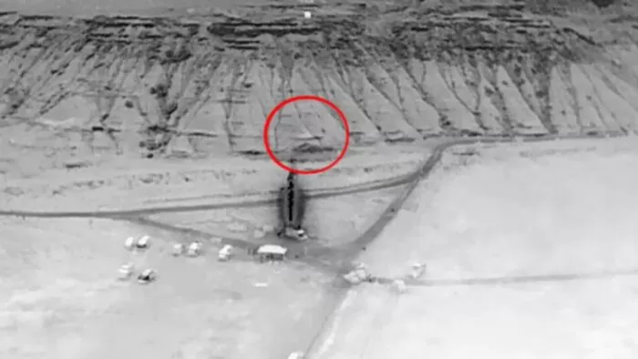 Thermal video of a Blob appearing above the hot air balloon burner