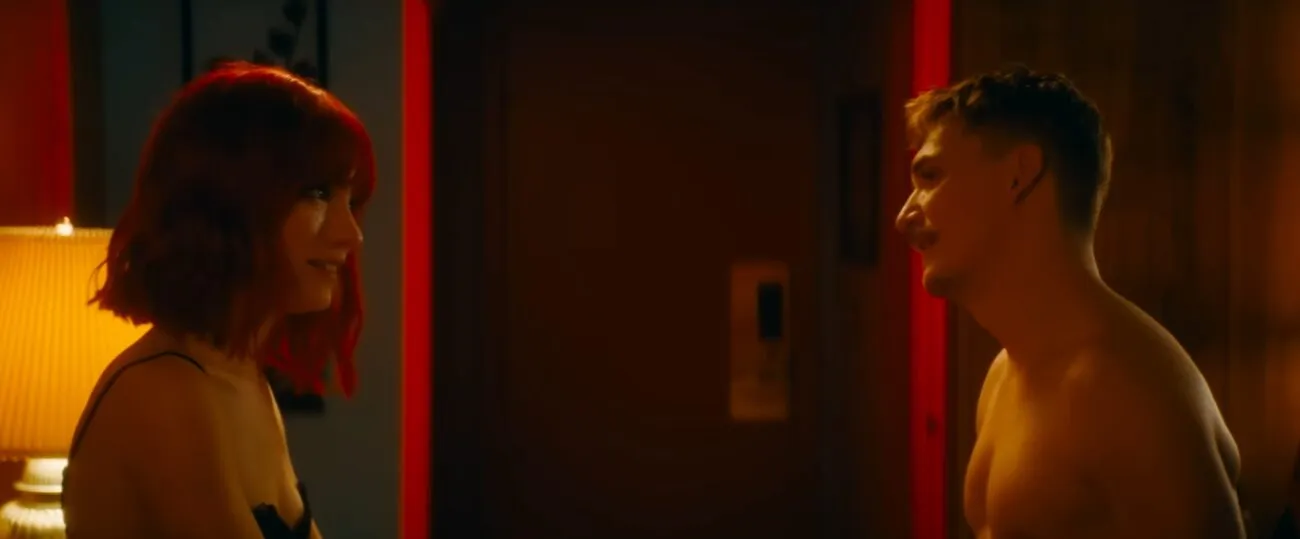 two people standing in front of each other