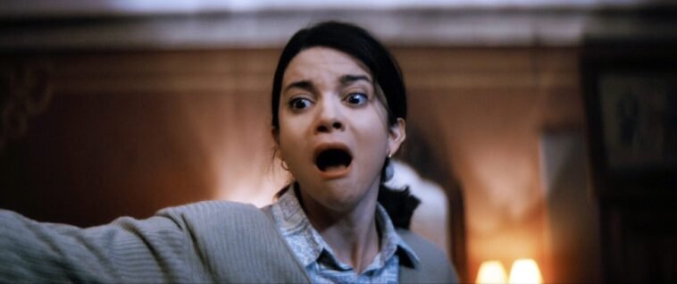 A woman screaming
