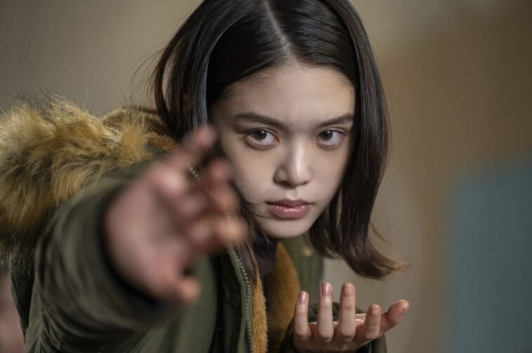 A woman looking ready for a fight