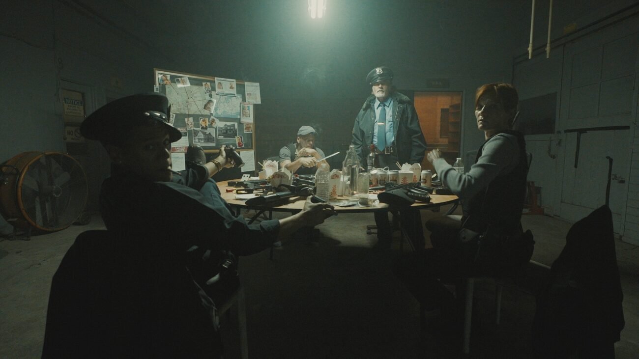Cops around a table