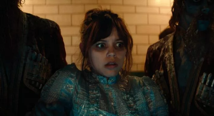 A girl looking scared