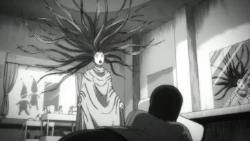 Kirie having a bad hair day in Adult Swim's Uzumaki episode 2.