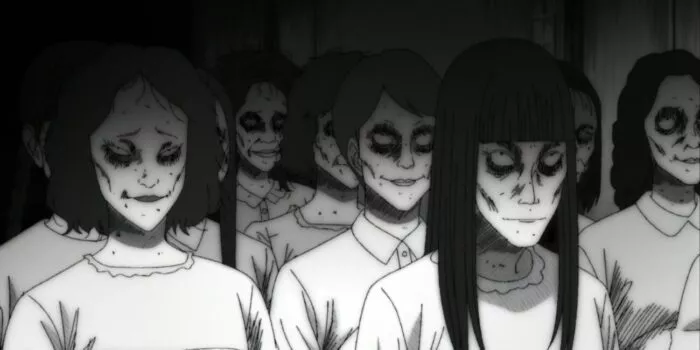 Creepy women in a hospital in Uzumaki episode 3