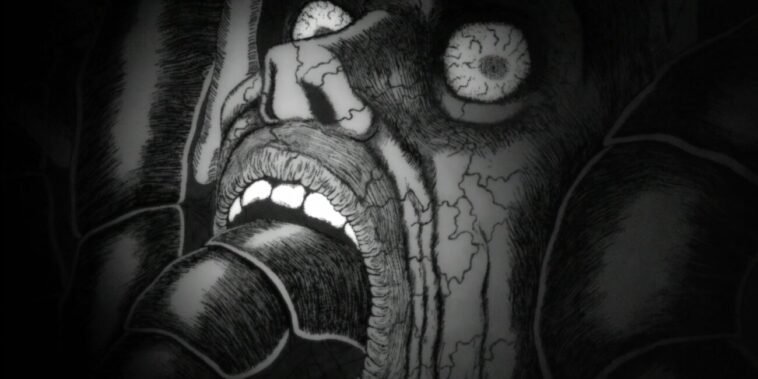 Spiral man in Uzumaki episode 3