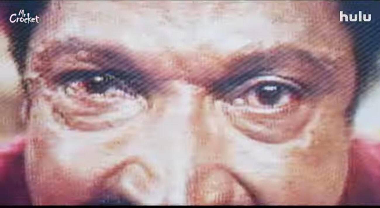 A closeup of Mr. Crocket's eyes