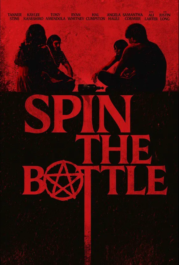 The poster for Spin the Bottle shows a group of kids playing the game on the floor