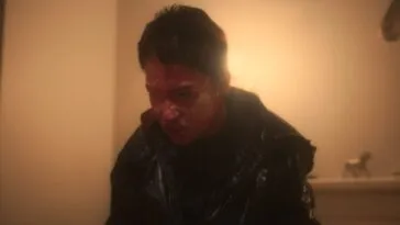 Sayara covered in blood