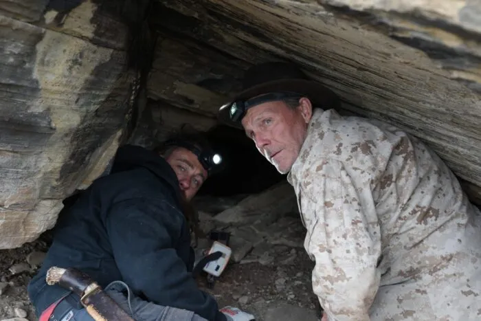 Eric and Chad prepare to enter the cave