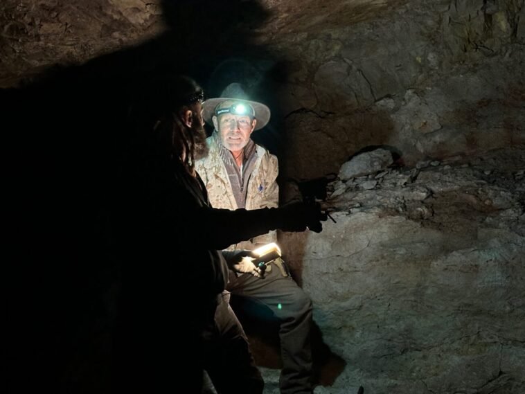 Chad and Eric in the cavern near the Keyhole