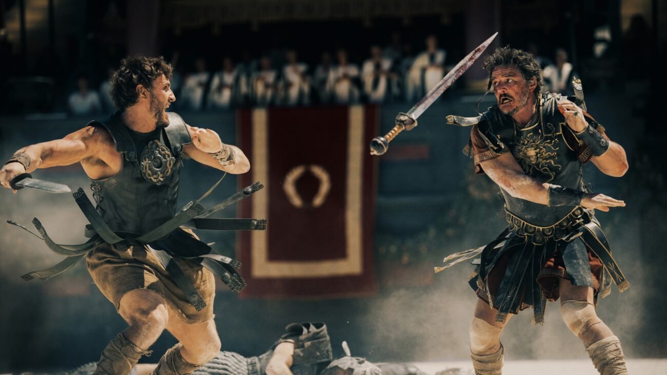 Two gladiators fighting