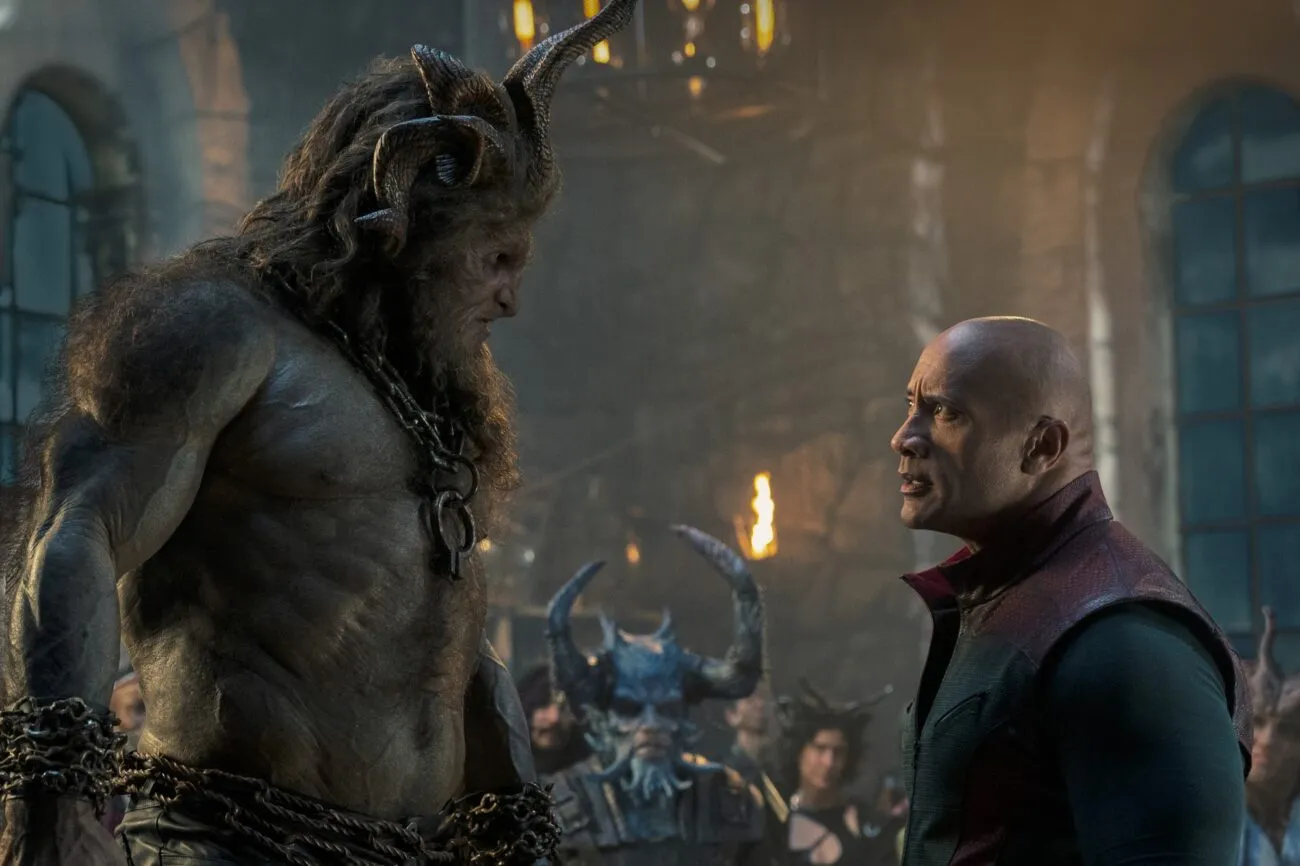 Krampus and Callum facing off