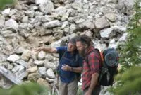 Eric Drummond and Chad look out over the Open Pit Mine.